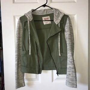 Green utility jacket